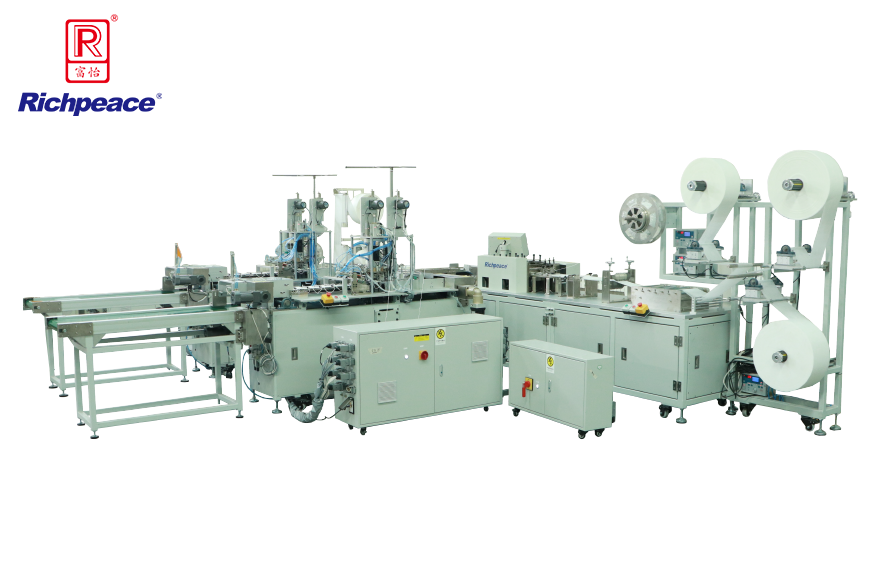 富怡平面口罩一拖二全自動生產線